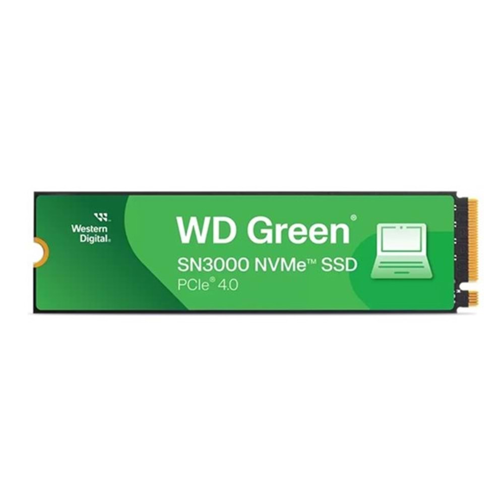 WD 500GB GREEN SN3000 WDS500G4G0E 5000- 4100MB/s M2 NVME GEN4 Disk