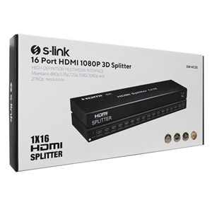 S-LINK 16port SW-KC33 1920x1080 HDMI Splitter