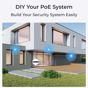 REOLINK 8MP Bullet 2.8mm Renkli IP Kamerası PoE IP67 P330