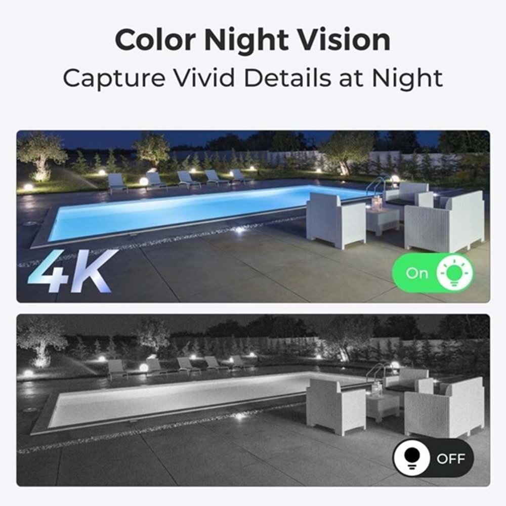 REOLINK 8MP Bullet 2.8mm Renkli IP Kamerası PoE IP67 P330