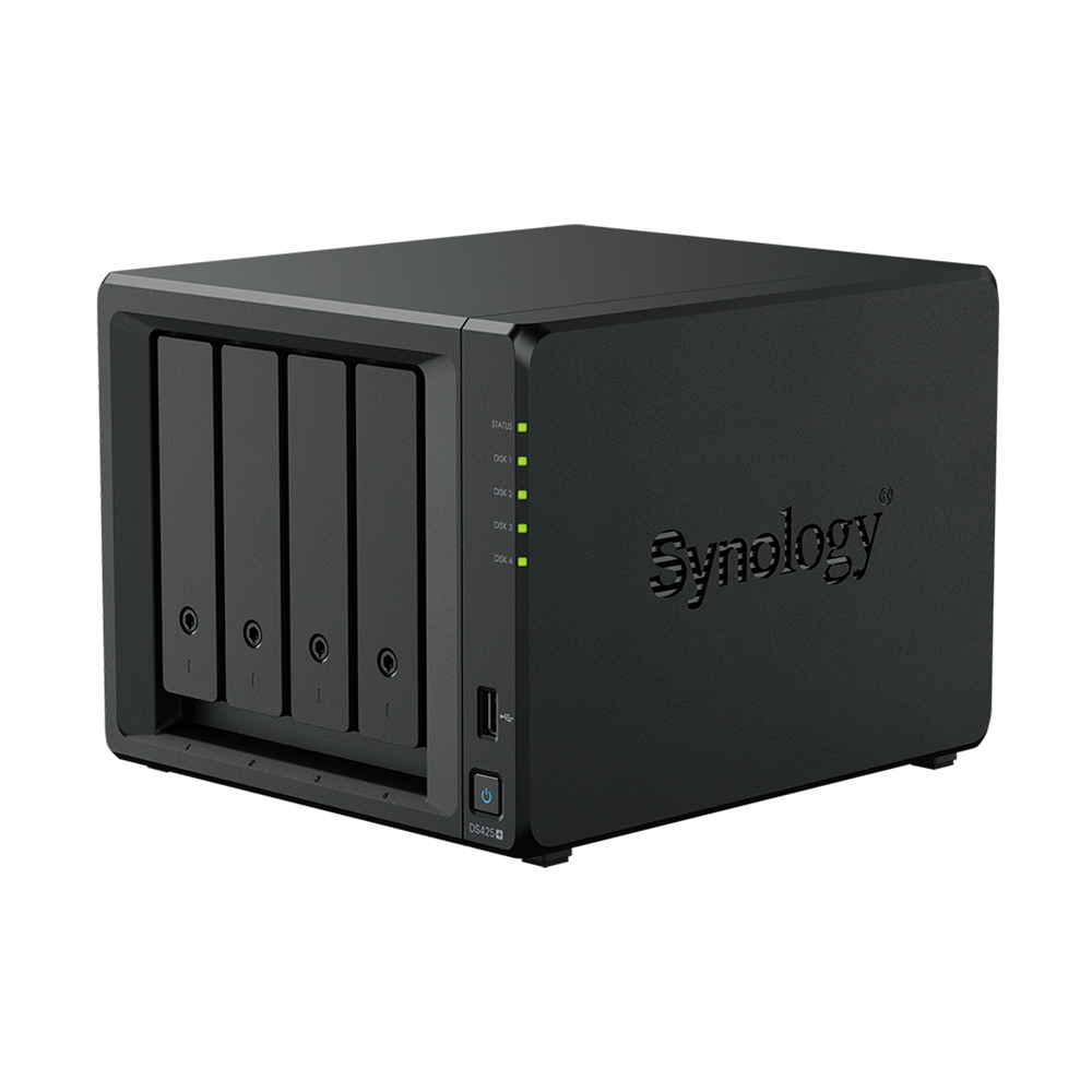 SYNOLOGY 4diskli Celeron QC-2GB RAM-2.5GbE Nas Server DS425 PLUS