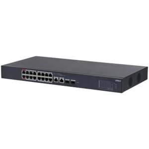 DAHUA 16port PoE 240w 2-SFP 10/100 Yönetilebilir Switch CS4218-16ET-240