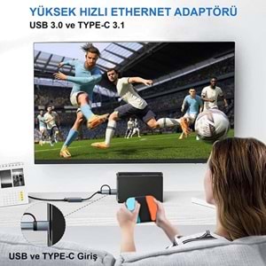 INCA IUTP-01T Gigabit TypeC-USB 3.0 Harici Ethernet