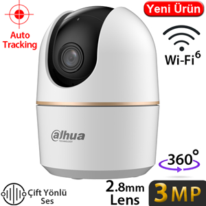 DAHUA 3MP Küp 2.8mm Wıfı Kablosuz IP Kamera HPT1330DA-STW