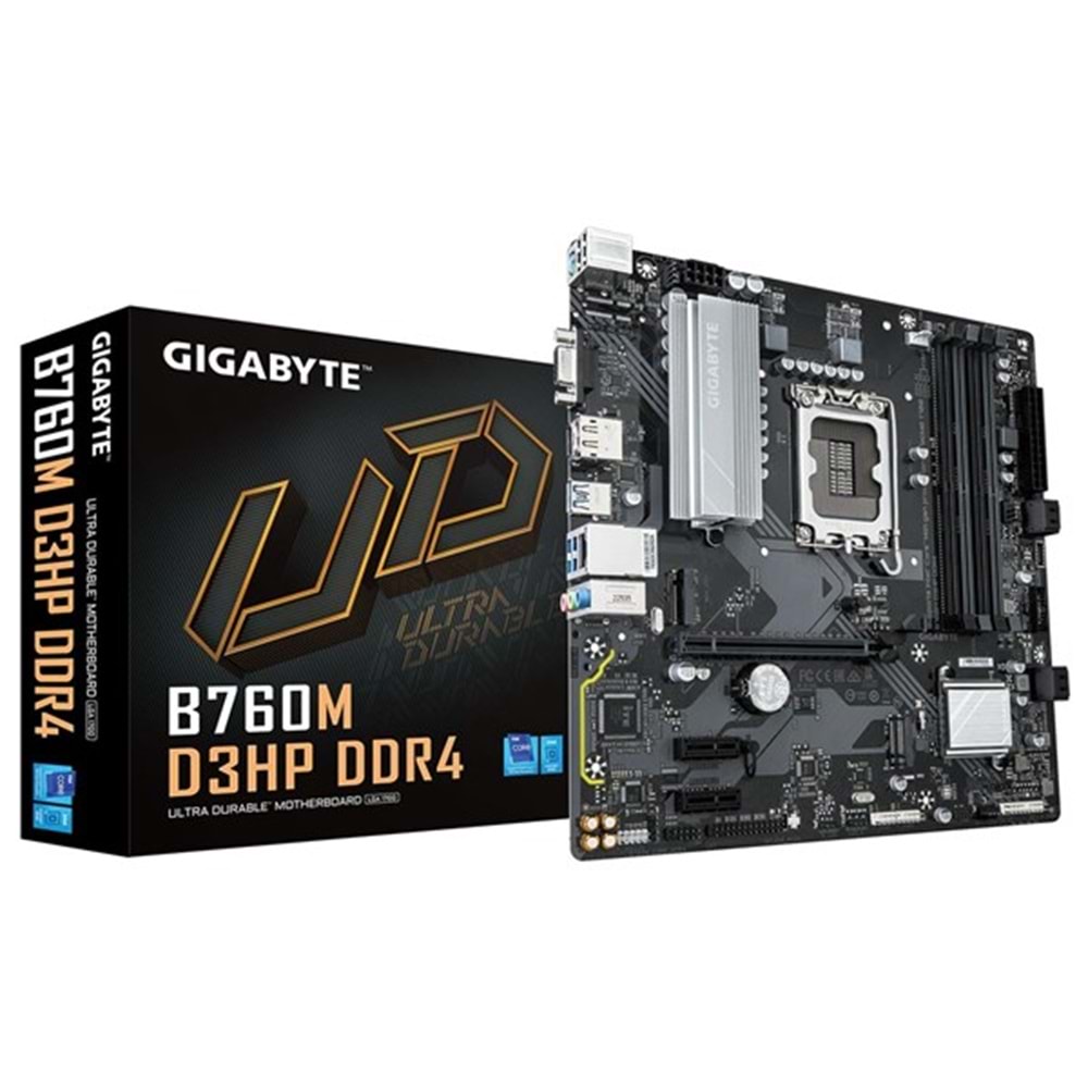 GIGABYTE B760M D3HP DDR4 HDMI DP PCIE 4.0 1700p mATX
