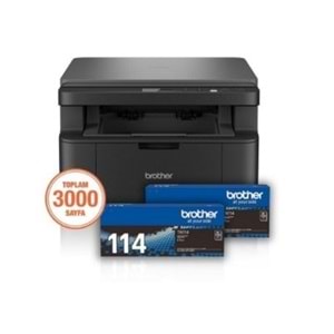 BROTHER DCP-L1632W A4 Siyah Çok Fonksiyonlu Laser Yazıcı USB 2.0,Kablosuz 3000 Sayfalık Toner