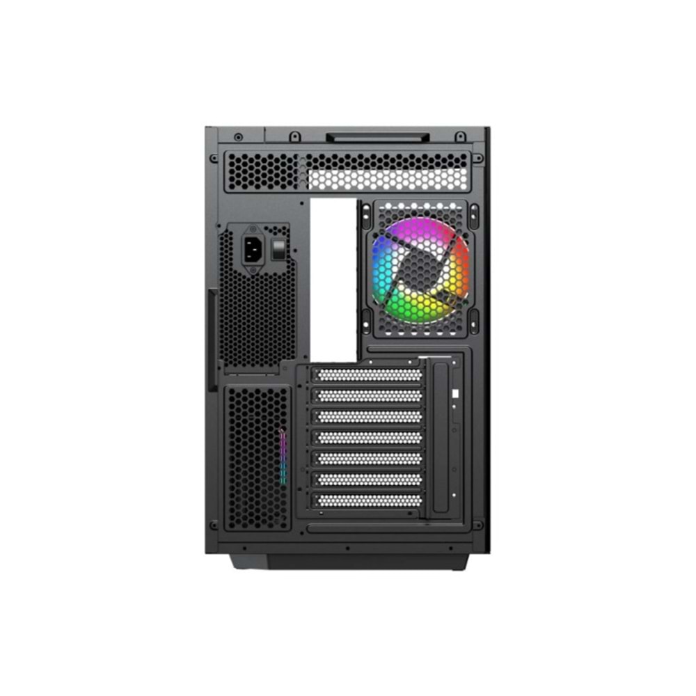 POWERBOOST 750W 80+ BRONZE Seaview PBA4375B Gaming Mid-Tower PC Kasası Siyah