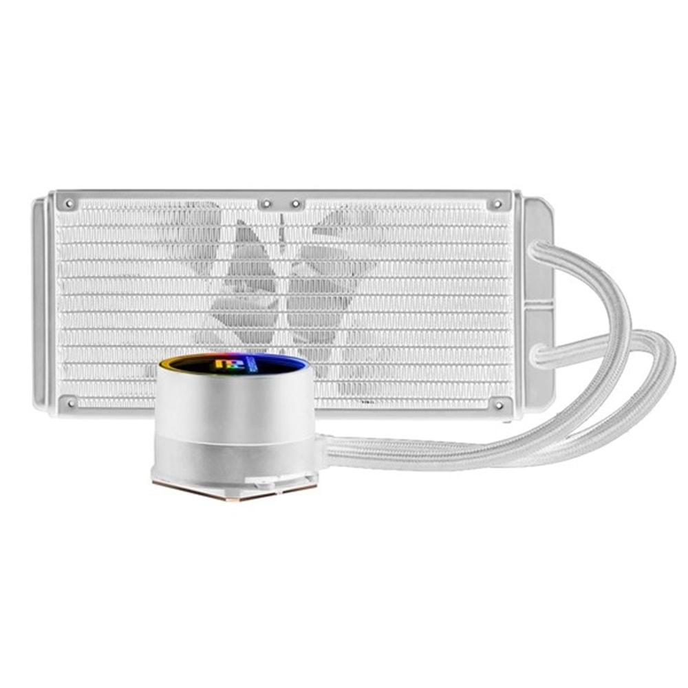 POWERBOOST 240mm DEEP PB-LCS-PI240-W ARGB Sıvı Soğutmalı AM5-1851p İşlemci Fanı Beyaz