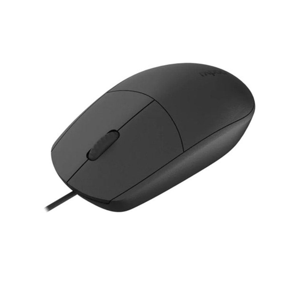 RAPOO N100C Kablolu USB 1000dpi Siyah Mouse (12345)