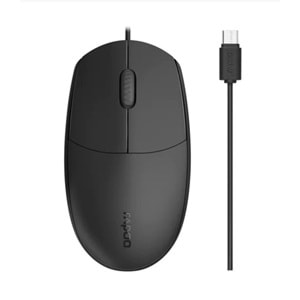 RAPOO N100C Kablolu USB 1000dpi Siyah Mouse (12345)