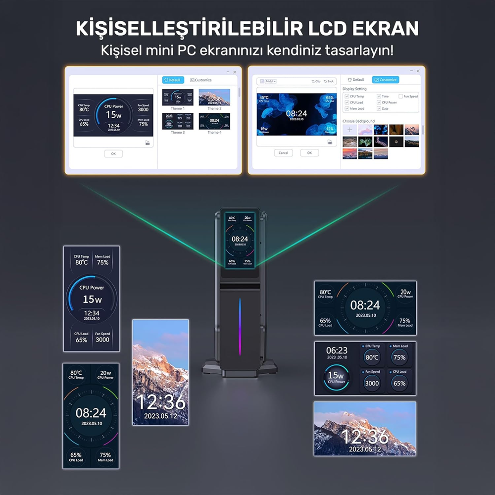 RAXIUS N150- 8GB RAM 512GB NVME O/B UHD FDOS MINI PC / MOMENTUM ND-I15A002