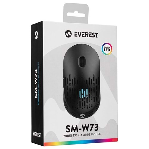EVEREST SM-W73 Kablosuz + Bluetooth Siyah Mouse