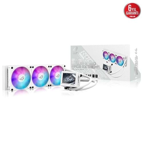 ASUS 360mm ROG RYUJIN III 360 EXTREME WHITE ARGB Sıvı Soğutmalı AM5-1851p İşlemci Fanı Beyaz