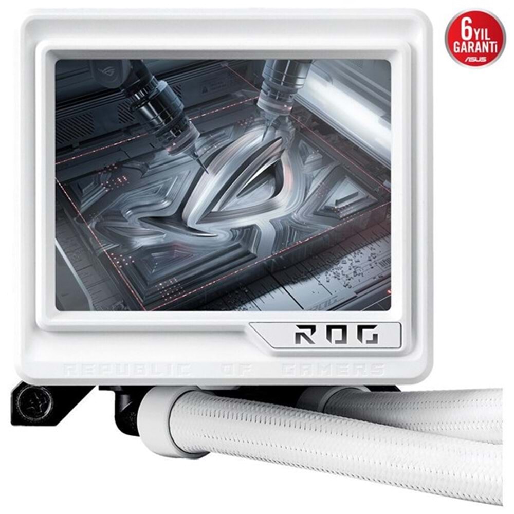 ASUS 360mm ROG RYUJIN III 360 EXTREME WHITE ARGB Sıvı Soğutmalı AM5-1851p İşlemci Fanı Beyaz