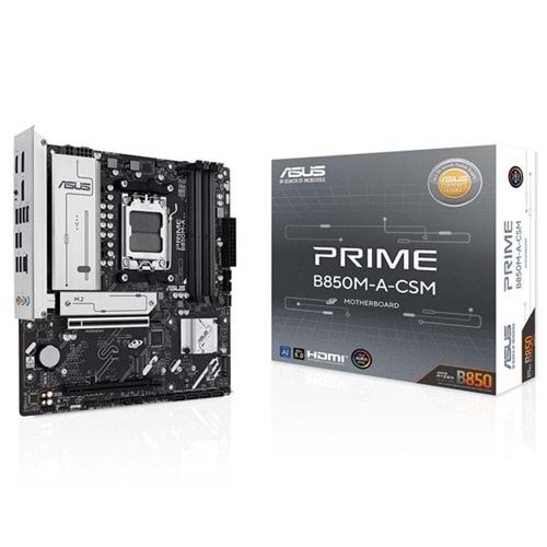 ASUS PRIME B850M-A-CSM DDR5 - HDMI-DP PCIE 5.0 AM5 mATX Kurumsal Anakart