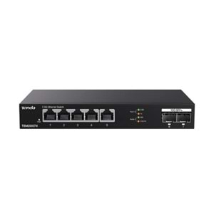 TENDA 5port 2.5-Gigabit 2-SFP 10GbE Yönetilemez Switch TEM2007X
