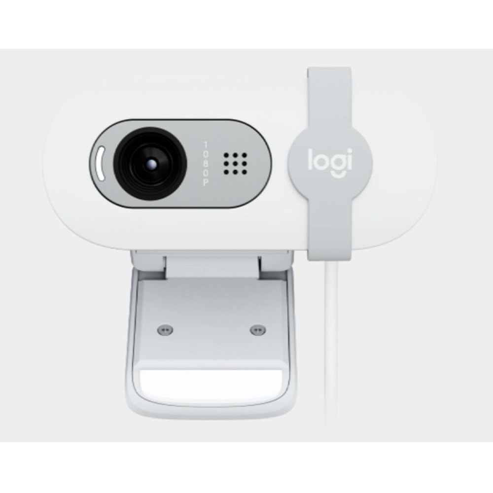 LOGITECH 2MP BRIO 100 Dahili Mikrofonlu Webcam Beyaz 960-001617
