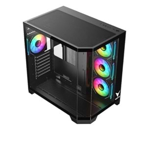 VENTO 850w 80+ BRONZE VG4204FA Panoramik Gaming EATX PC Kasası Siyah
