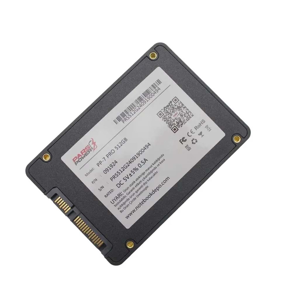 PARS 512GB PP-7 500- 480MB/s SSD SATA-3 Disk