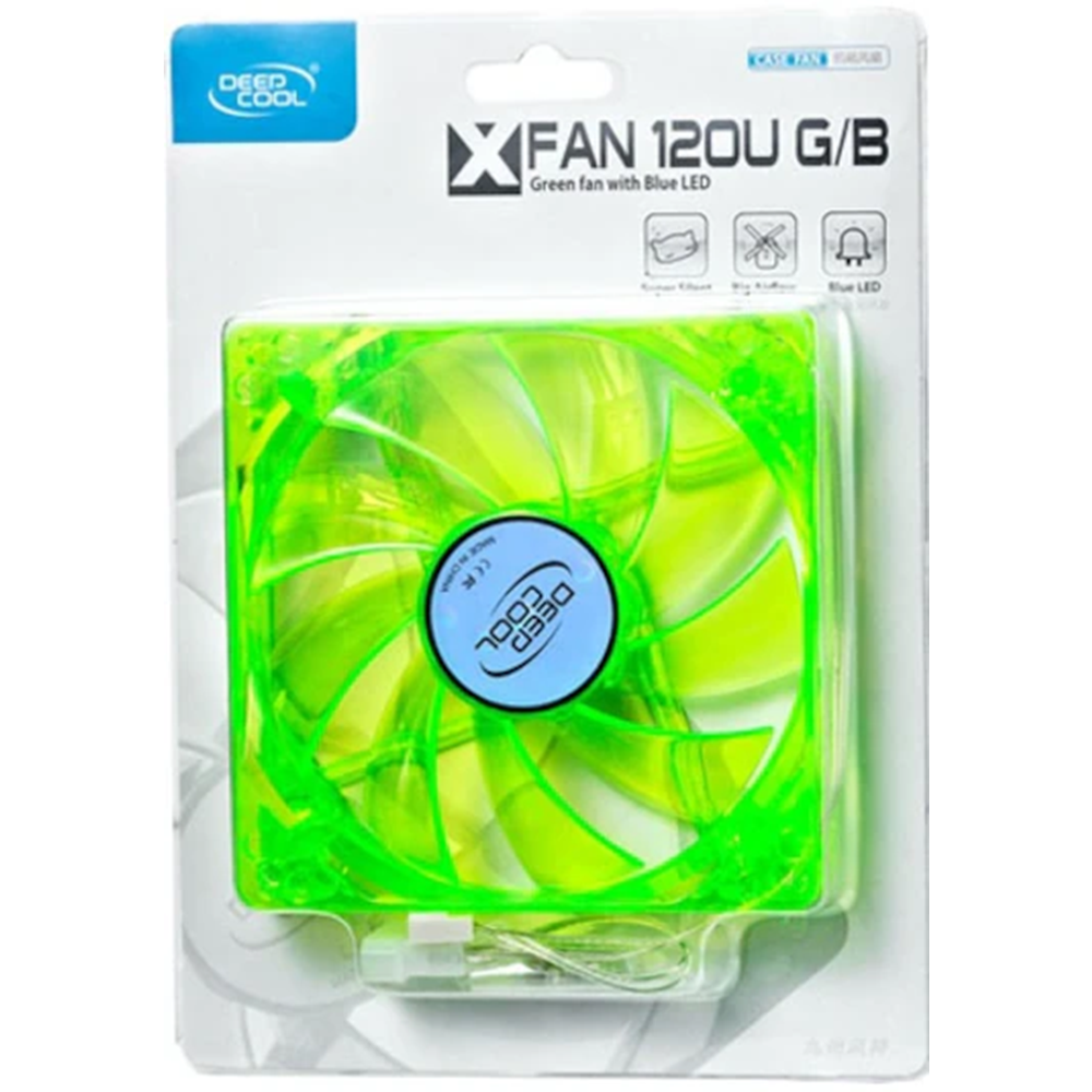 DEEPCOOL XFAN 120G/B 12cm Ledli Kasa Fanı Yeşil