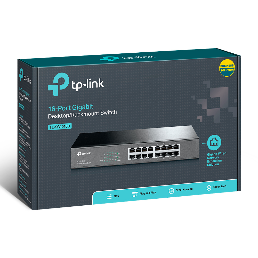TP-LINK 16port Gigabit Yönetilemez Switch TL-SG1016D