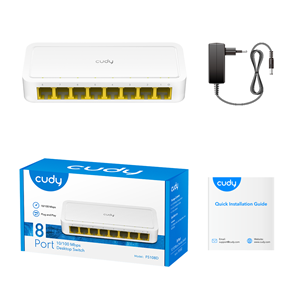CUDY 8port 10/100Mbps Yönetilemez Switch FS108D