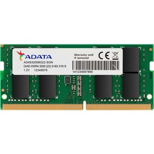  ADATA 32GB DDR4 3200MHZ CL22 NOTEBOOK RAM PREMIER AD4S320032G22-SGN