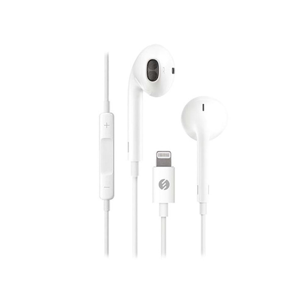 S-LINK SL-BTL01 Beyaz iPhone Telefon Uyumlu Lightning konnektörlü Bluetooth Kulaklık