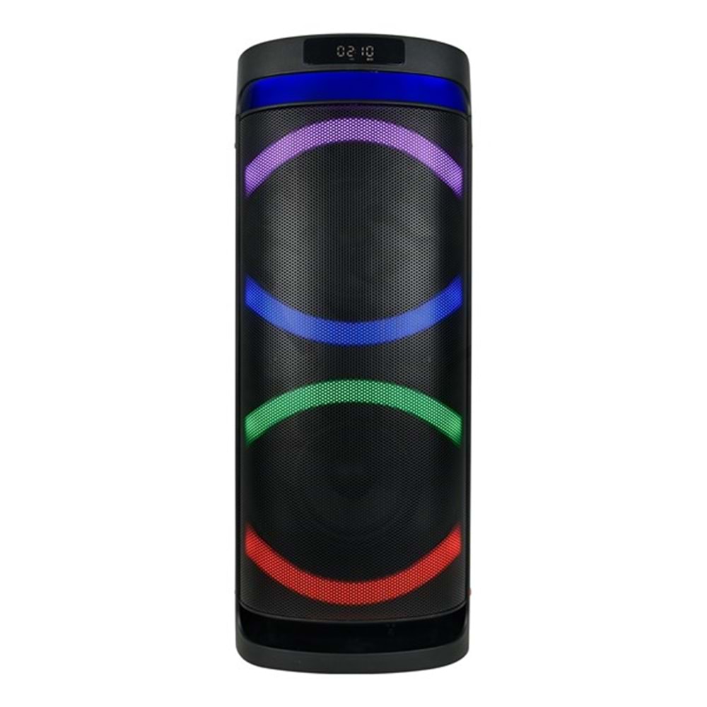 Mikado MD-288KP 80W RGB Işıklı USB/TF/FM/BT/TWS Kablosuz Mikrofonlu Öğretmen/Toplantı Anfisi