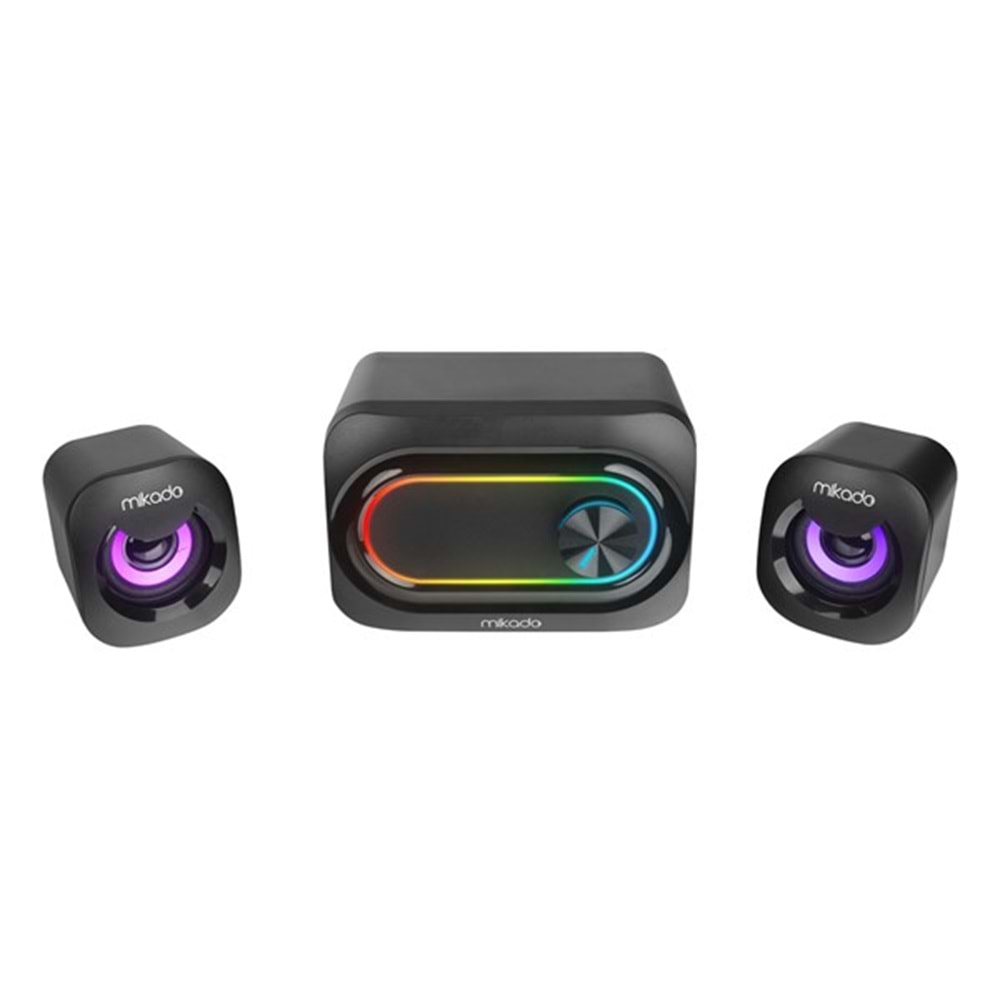 MIKADO MD-511 5W+3W×2 USB RGB Ledli 2.1 Gaming Speaker Hoparlör