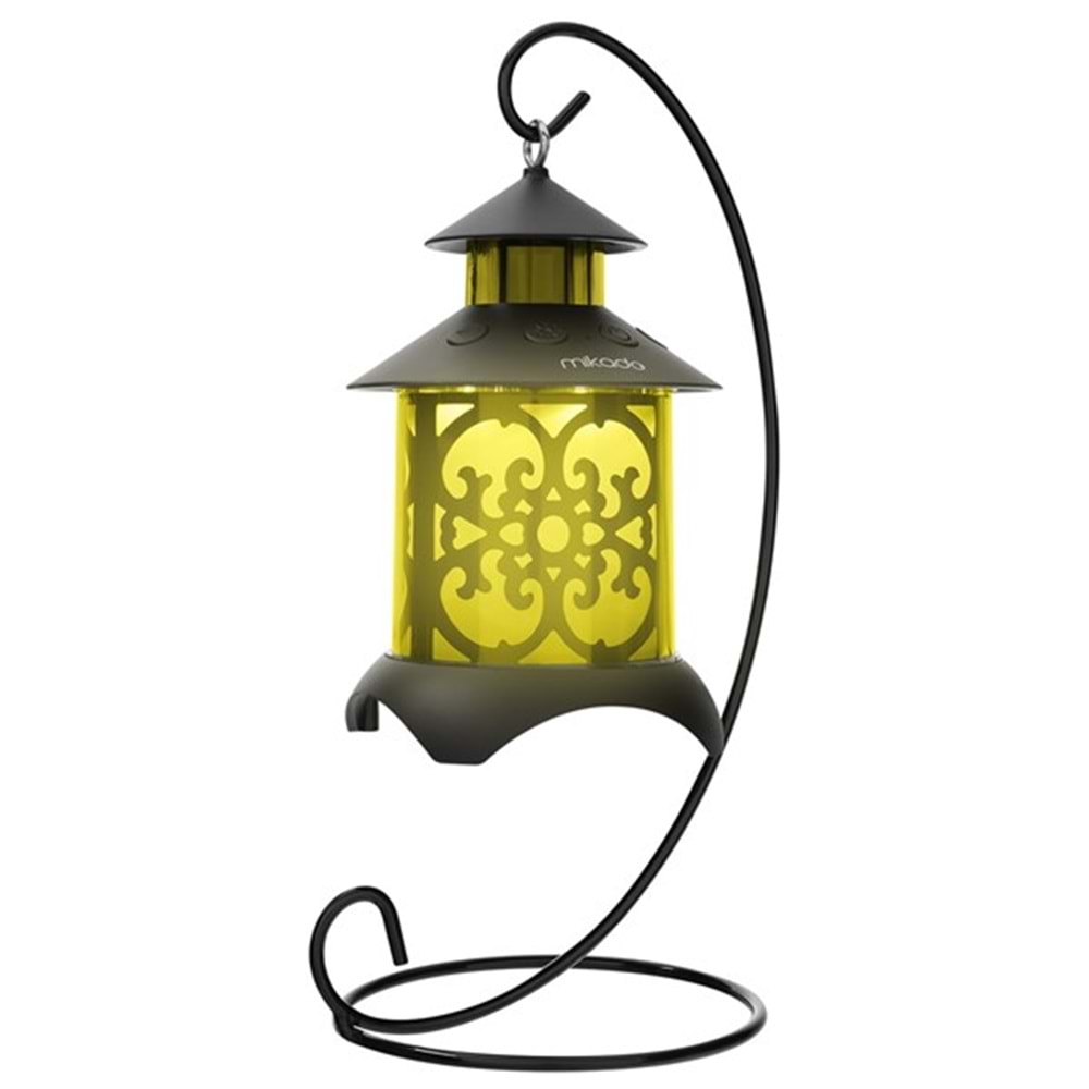 MIKADO MD-20BT Siyah 5W 1200mAh BT-LED Işıklı Bluetooth Hoparlör