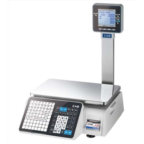 CAS CL3000 P 30KG Ethernet Boyunlu Barkod Yazıcılı Terazi