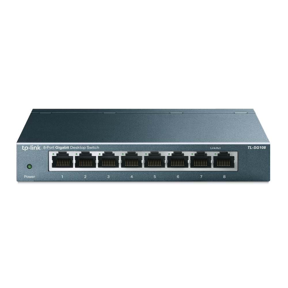 TP-LINK 8port Gigabit Yönetilemez Switch Çelik Kasa TL-SG108