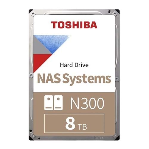 TOSHIBA 8TB N300 MN10ADA800S 7200 RPM 512MB SATA-3 NAS Diski