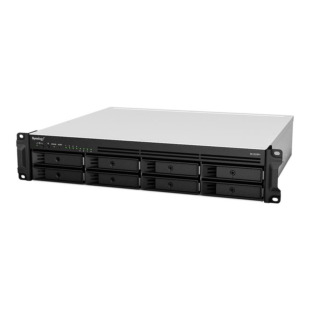 SYNOLOGY 8diskli Ryzen V1500B 4GB RAM-Gigabit Rack Nas Server RS1221RP PLUS