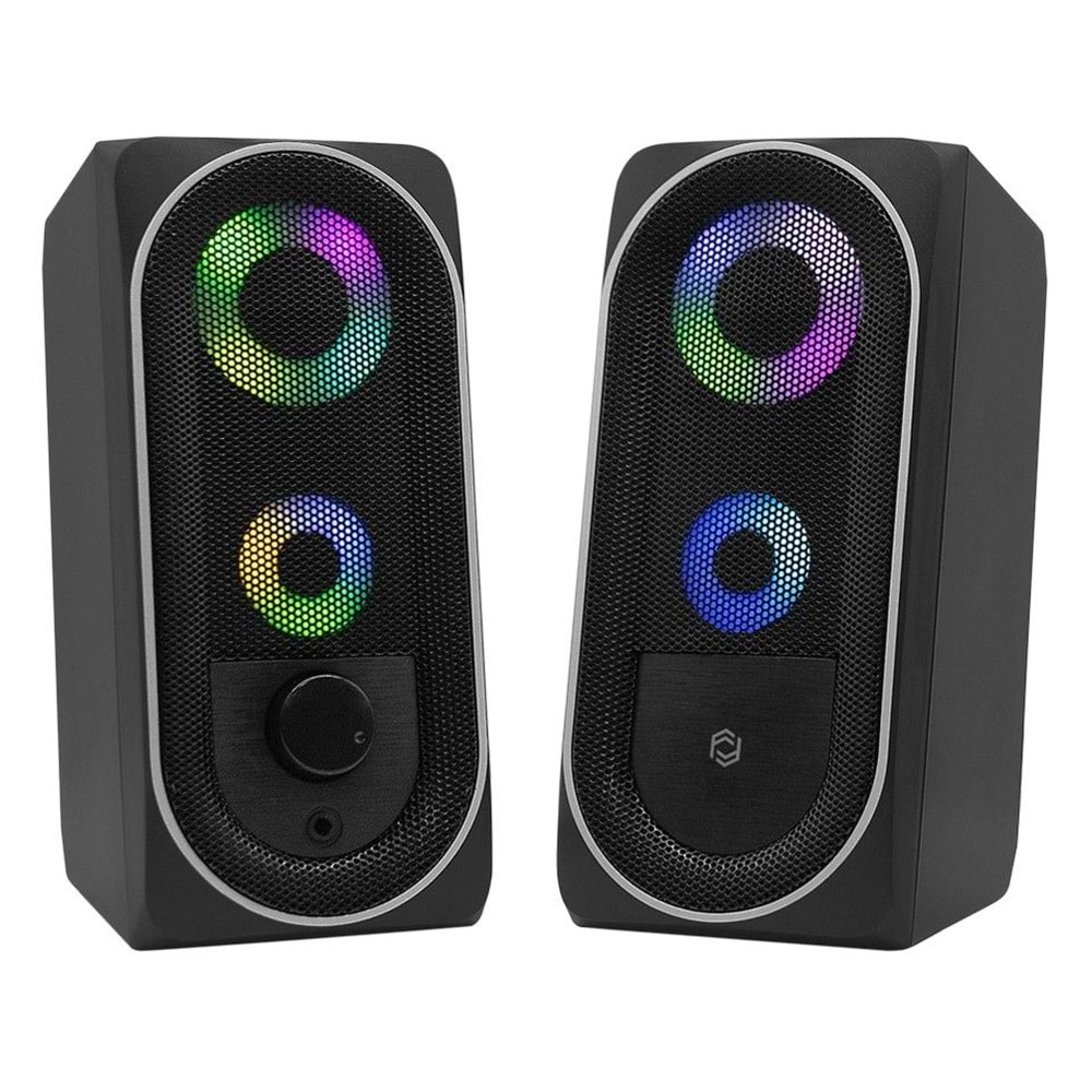 Frisby FS-2138U 2.0 USB RGB LED siyah hoparlör sistemi
