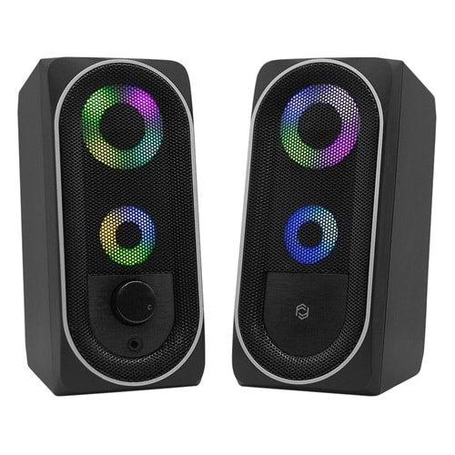 Frisby FS-2138U 2.0 USB RGB LED siyah hoparlör sistemi