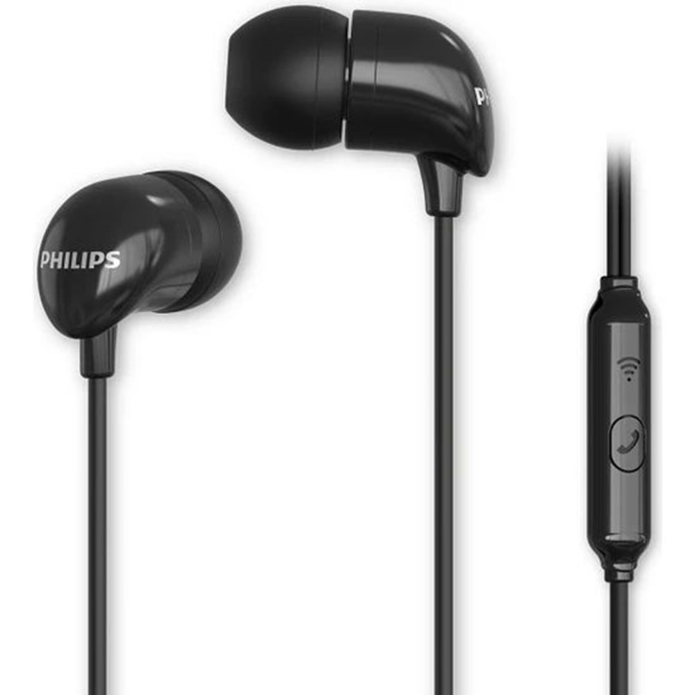 Philips TAE1126BK/51 Kablolu Kulakiçi Mikrofonlu K ulaklık (Siyah)