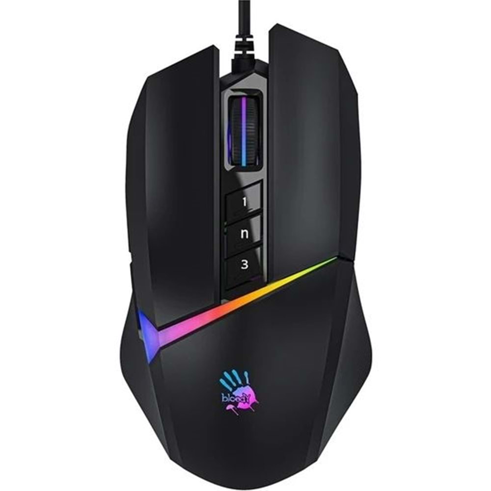 A4 Tech Bloody W60 MAX USB siyah RGB 10KCPI mouse
