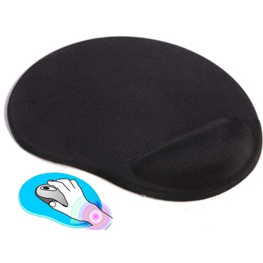 Frisby FMP-050M-B Bileklikli jel siyah mouse pad