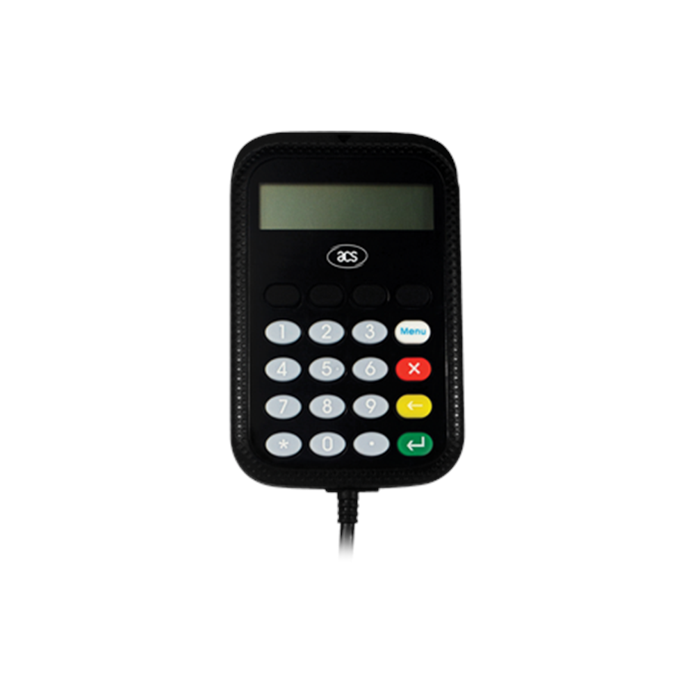 ACS APG8201-B2 USB PINPad + LCD Tam Boy Temaslı Akıllı Kart Okuyucu / Kodlayıcı