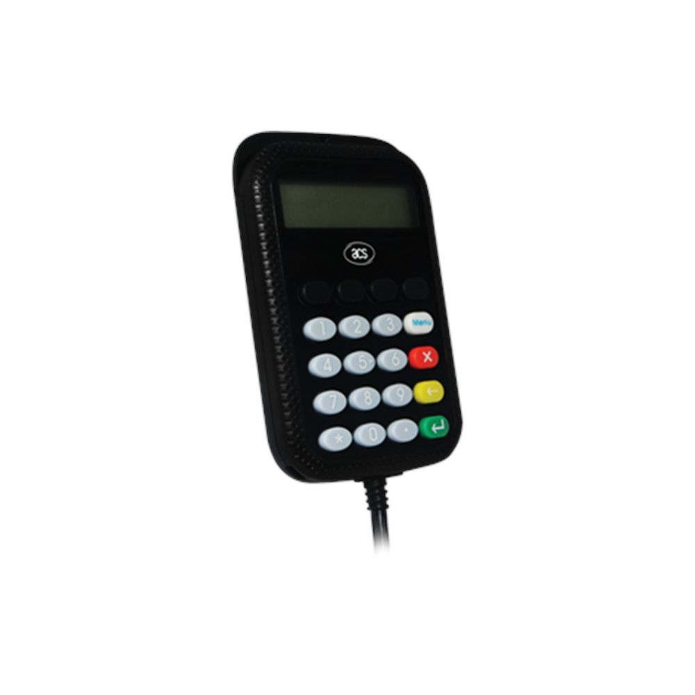 ACS APG8201-B2 USB PINPad + LCD Tam Boy Temaslı Akıllı Kart Okuyucu / Kodlayıcı