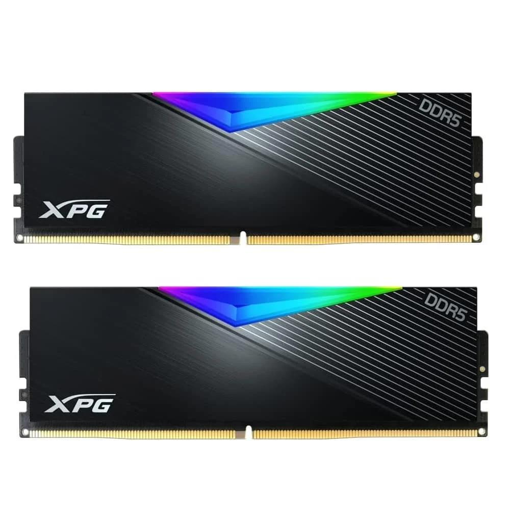XPG 96GB (2X 48GB) DDR5 6400MHZ CL32 RGB DUAL KIT PC RAM / LANCER AX5U6400C3248G-DCLARBK