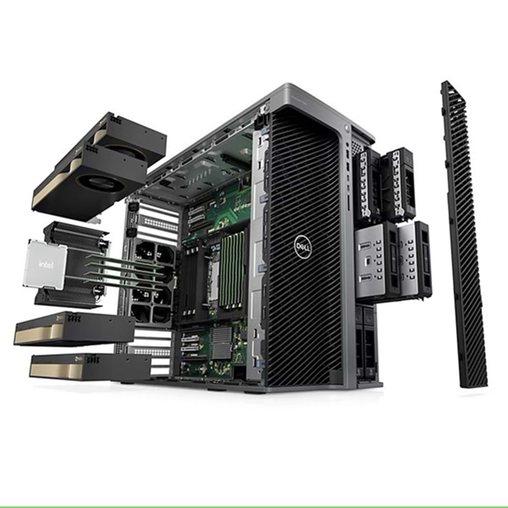 DELL T7960-W7-3445 W7-3445 2.6GHZ 256GB (8X 32GB) 512gb M.2 PCIe W11 Pro İş İstasyonu