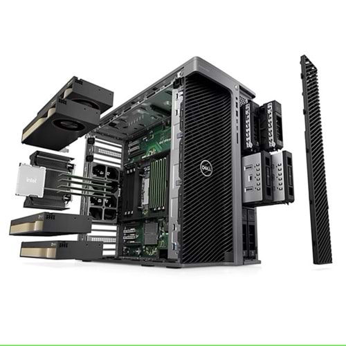 DELL T7960-W7-3445 W7-3445 2.6GHZ 256GB (8X 32GB) 512gb M.2 PCIe W11 Pro İş İstasyonu