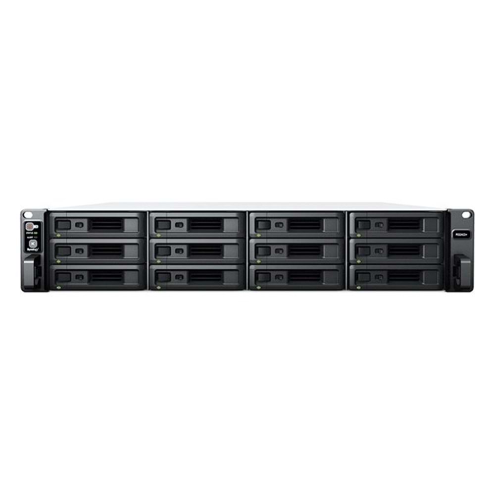 SYNOLOGY RS2423 PLUS RYZEN V1780B-32GB DDR4 ECC UDIMM-12-Diskli Rack Nas Sunucu (Disksiz)