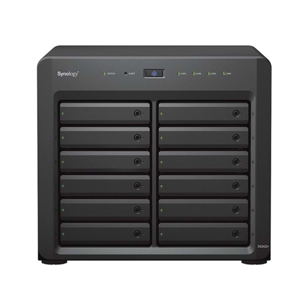 SYNOLOGY 12diskli Ryzen V1500B-16GB RAM-4-Gigabit Nas Server DS2422 PLUS (48134)