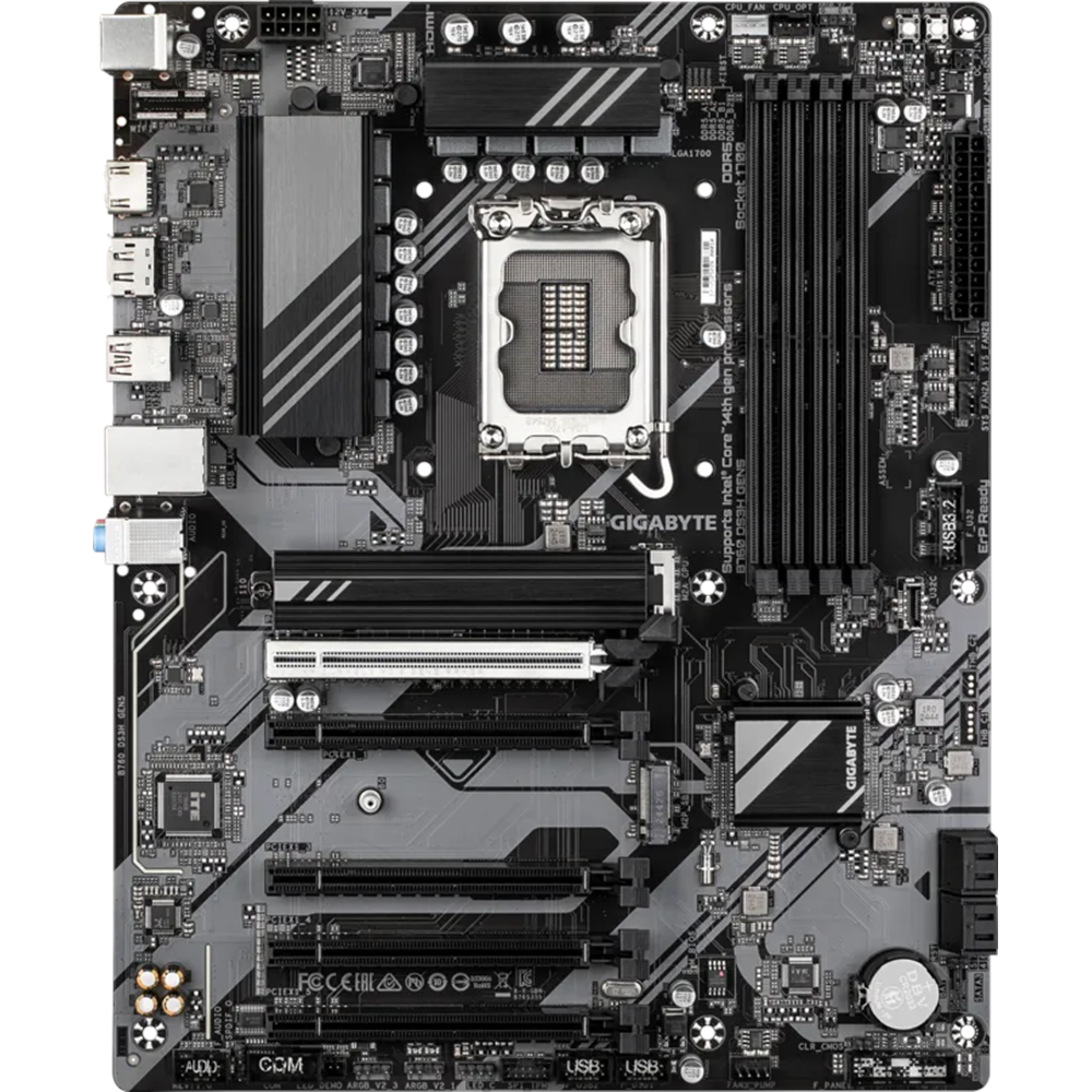 GIGABYTE B760 DS3H GEN5 DDR5 HDMI-DP TYPEC PCIE 4.0 1700p ATX