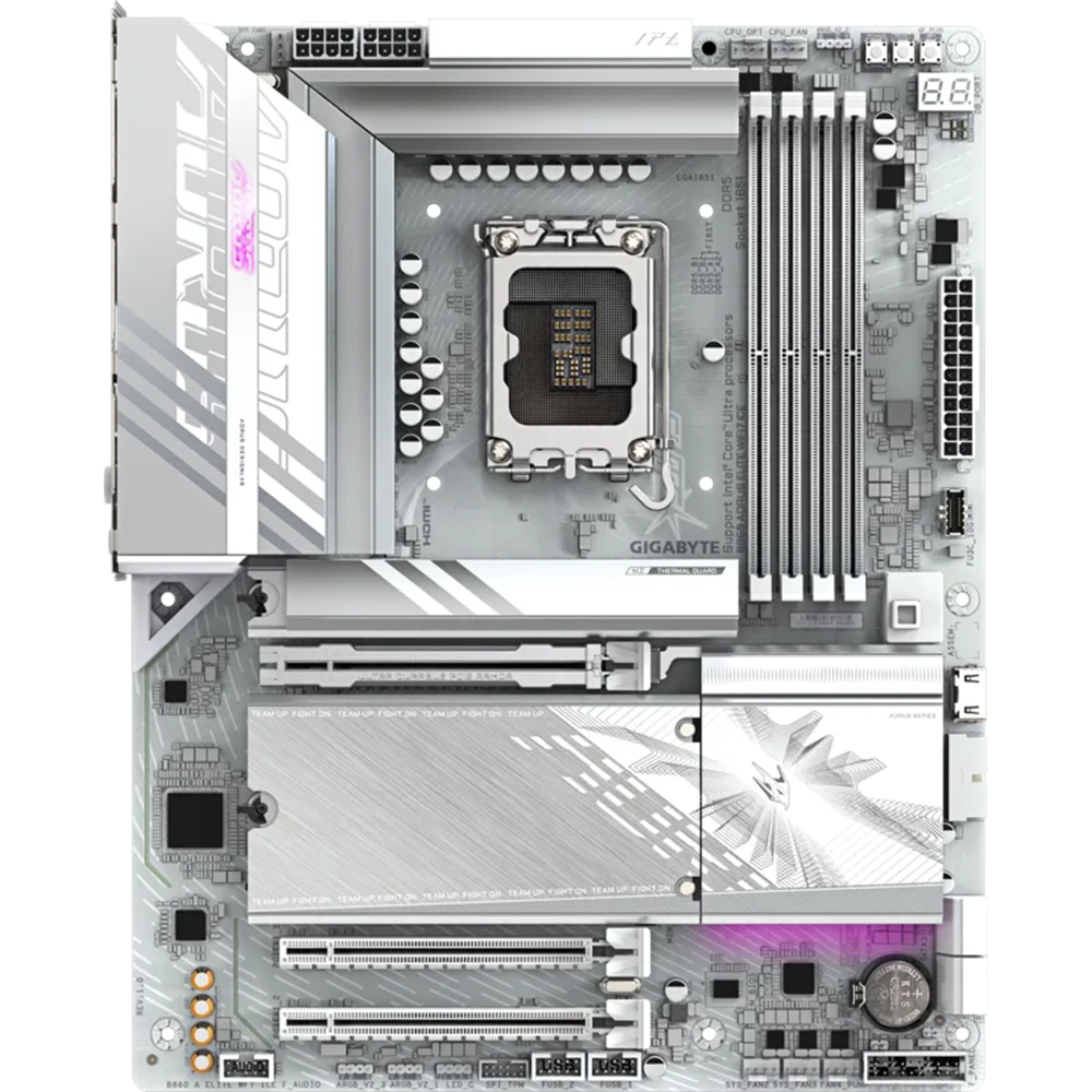 GIGABYTE B860 AORUS ELITE WIFI7 ICE WIFI7 DDR5 HDMI-DP TYPEC PCIE 5.0 1851p ATX BEYAZ