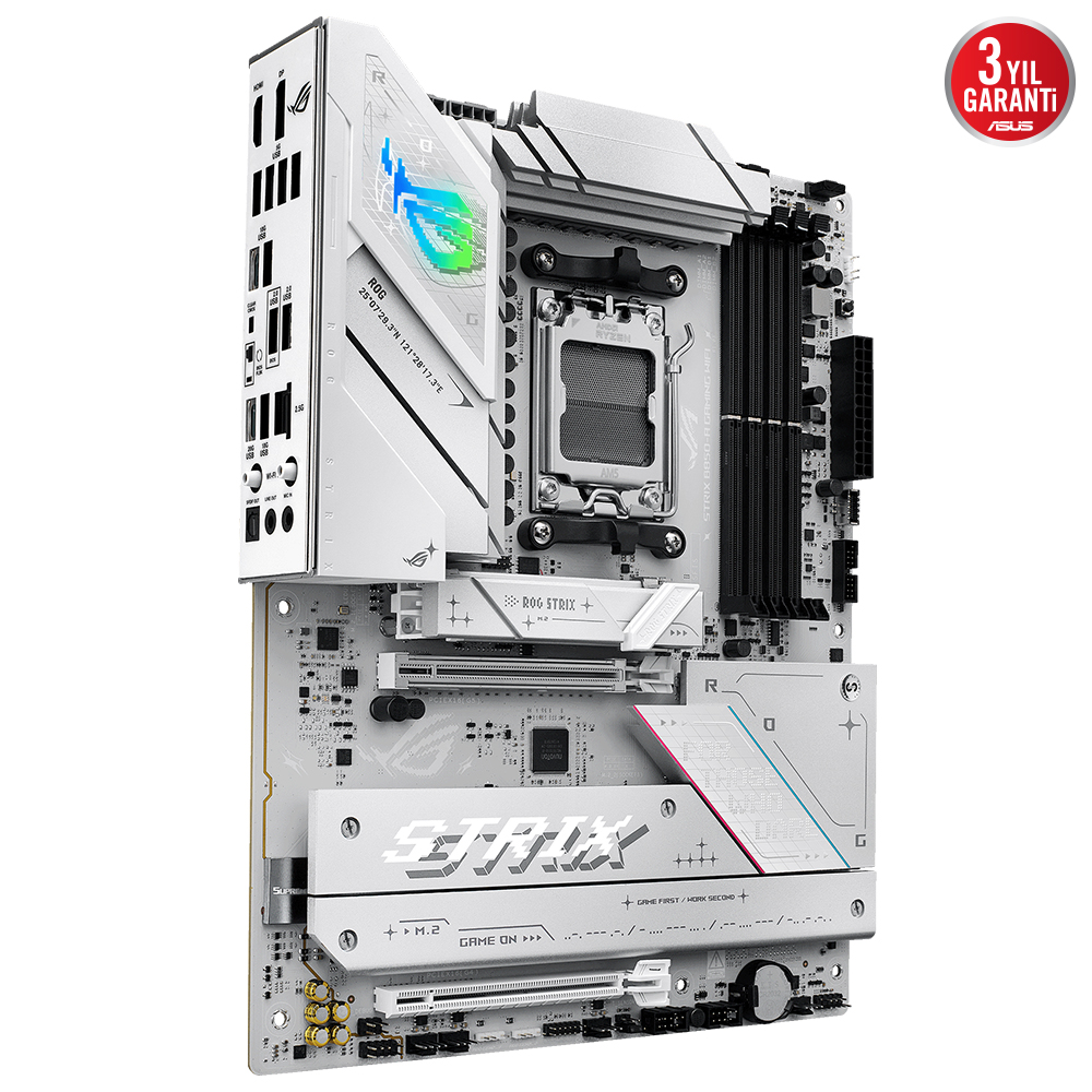 ASUS ROG STRIX B850-A GAMING WIFI7 DDR5 HDMI DP PCIE 5.0 AM5 mATX BEYAZ